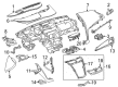 2019 Cadillac CTS Dash Panel Vent Portion Covers Diagram - 84496851