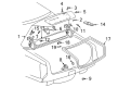 2000 Cadillac DeVille Weather Strip Diagram - 25723799