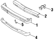 1987 Chevy Cavalier Bumper Diagram - 14080869