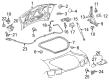 2005 Chevy Avalanche 2500 Body Mount Hole Plug Diagram - 25652432