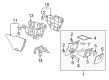 Pontiac Center Console Latch Diagram - 89044339