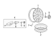 2010 Buick Lucerne Wheel Cover Diagram - 19132147