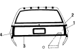 Oldsmobile Cutlass Cruiser Emblem Diagram - 557883