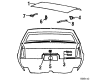 Cadillac Trunk Lid Lift Support Diagram - 20578574