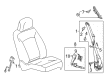 2018 Cadillac XTS Seat Belt Diagram - 19366907