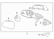 Chevy Cruze Mirror Cover Diagram - 95215106