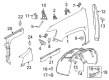 Chevy Colorado Fender Splash Shield Diagram - 84231356