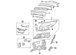 1992 Oldsmobile 98 Floor Pan Diagram - 12537895