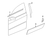 2004 Cadillac SRX Door Seal Diagram - 25804697