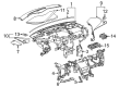 2016 Cadillac ELR Dash Panel Vent Portion Covers Diagram - 23240738
