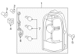 Saturn Light Socket Diagram - 89026860