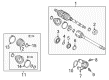 2009 Pontiac Vibe Wheel Bearing Diagram - 19183758