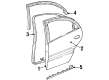 2001 Oldsmobile Aurora Door Seal Diagram - 25646076