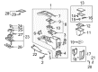 2005 Cadillac SRX Center Console Diagram - 89039973