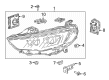 2018 Buick Regal TourX Headlight Bulb Diagram - 13503426