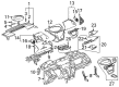 Saturn Dash Panel Vent Portion Covers Diagram - 15216968