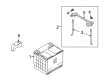 Chevy Aveo Battery Cable Diagram - 96650824