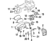 2004 Pontiac Bonneville Ignition Lock Assembly Diagram - 19258349