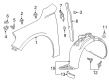 2022 Chevy Malibu Fender Splash Shield Diagram - 84506565