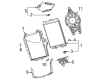 Chevy Corvette Radiator fan Diagram - 23429486