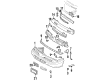 1996 Pontiac Grand Prix Bumper Diagram - 10225748