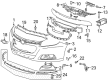 2014 Chevy Malibu Bumper Diagram - 23146557