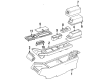 Cadillac Center Console Latch Diagram - 1648174