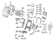 2010 Cadillac STS Seat Cushion Pad Diagram - 88952680