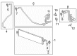 2017 Cadillac XT5 Transmission Oil Cooler Hose Diagram - 84293935