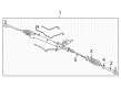 2005 Cadillac CTS Tie Rod End Diagram - 19167231