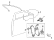 Cadillac CTS Window Channel Diagram - 15874084