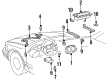 Cadillac Fleetwood Air Bag Sensor Diagram - 16167519