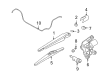 2008 Saturn Astra Windshield Wiper Diagram - 93189239