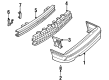 1992 Chevy Cavalier Bumper Diagram - 22548856