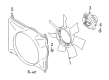 2003 Chevy Tracker Fan Shroud Diagram - 30025037