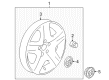 Buick LaCrosse Wheel Cover Diagram - 9598719