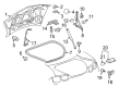 Chevy Camaro Liftgate Hinge Diagram - 92226378