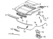 GMC Hummer EV Pickup Hood Cable Diagram - 86807595