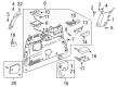 2003 Oldsmobile Silhouette Cup Holder Diagram - 10350797