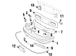 1989 Oldsmobile Cutlass Supreme Emblem Diagram - 10073643