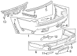 Cadillac Escalade Bumper Diagram - 85618187