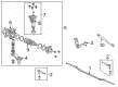 2004 Cadillac Escalade EXT Idler Arm Diagram - 12471379