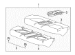 Chevy Spark EV Seat Cushion Pad Diagram - 95262378