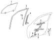 2010 Pontiac Vibe Door Seal Diagram - 19184164