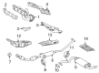 2008 Pontiac Vibe Exhaust Heat Shield Diagram - 88970840