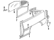 1993 Pontiac LeMans Door Moldings Diagram - 96138840