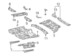 2006 Pontiac Vibe Floor Pan Diagram - 88972253