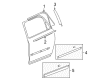 2015 GMC Acadia Door Moldings Diagram - 19259498