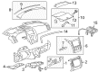 2009 Chevy Traverse Dash Panel Vent Portion Covers Diagram - 22784662