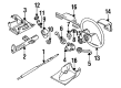 1988 Pontiac LeMans Steering Column Cover Diagram - 7848807